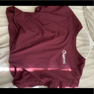 ORIGINAL MAROON LOOSE CROP